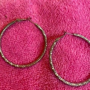 Women’s silver hoop earrings